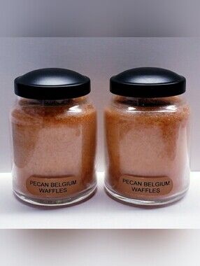 PECAN BELGIUM WAFFLES -A Cheerful Giver Baby Jar Single Wick Candle,6 oz (2 pcs)